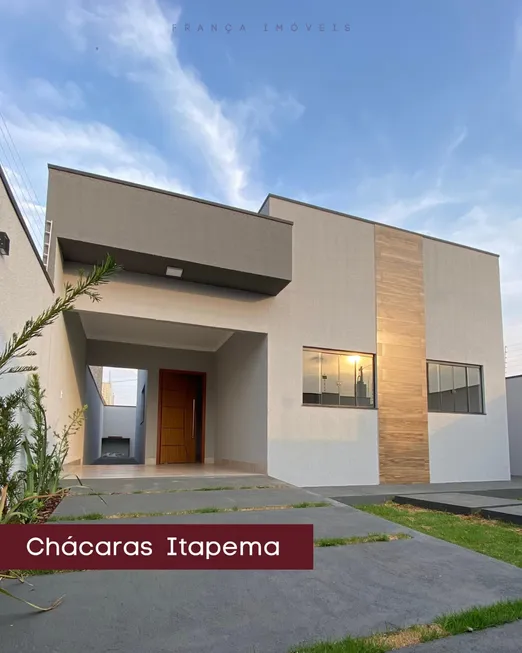 Foto 1 de Casa com 3 Quartos à venda, 80m² em Chacaras Itapema, Caldas Novas