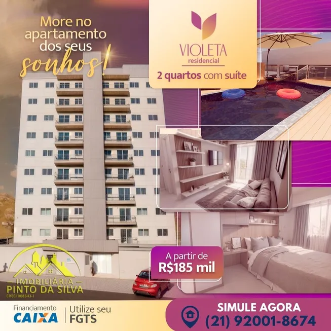 Foto 1 de Apartamento com 2 Quartos à venda, 60m² em Boa Vista, São Gonçalo