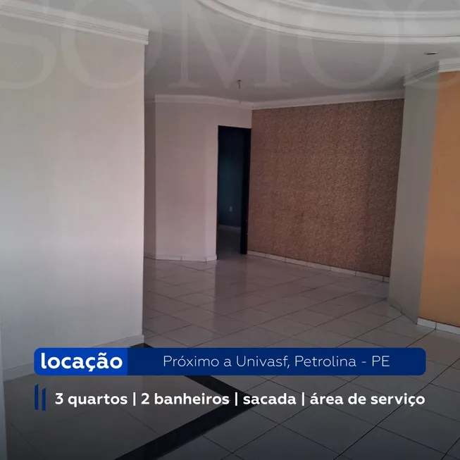 Foto 1 de Apartamento com 3 Quartos para alugar, 10m² em Maria Auxiliadora, Petrolina