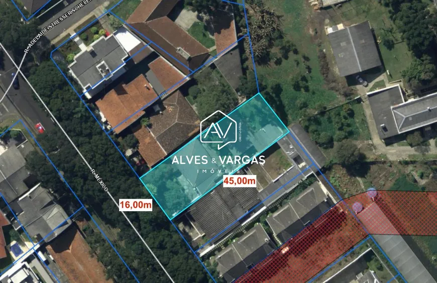 Foto 1 de Lote/Terreno à venda, 720m² em Jardim Social, Curitiba