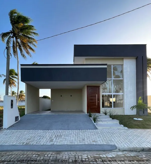 Foto 1 de Casa de Condomínio com 3 Quartos à venda, 154m² em Cajupiranga, Parnamirim