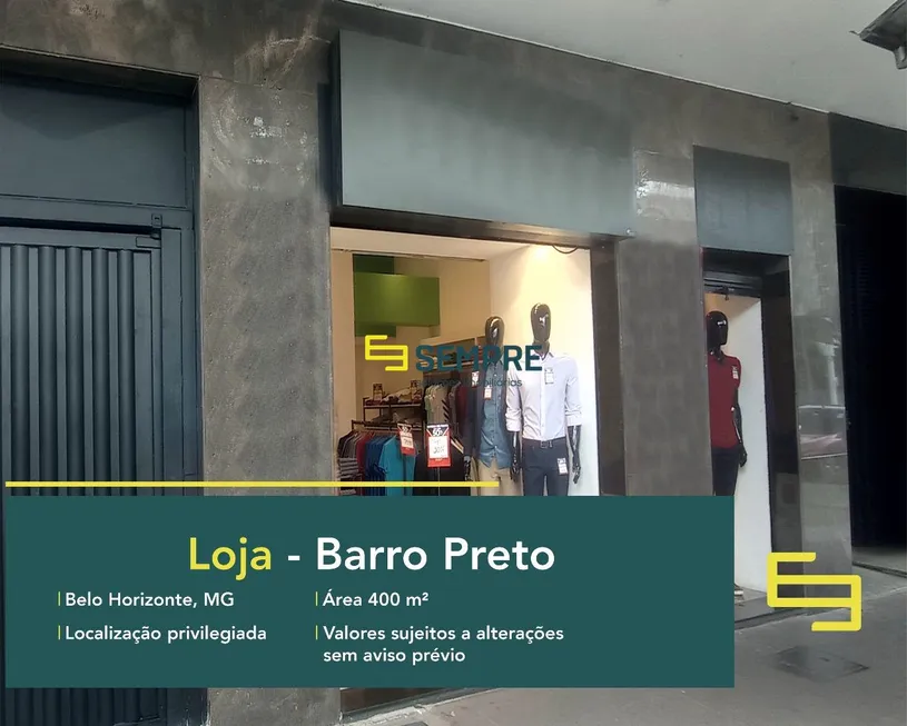 Foto 1 de Ponto Comercial para alugar, 400m² em Barro Preto, Belo Horizonte