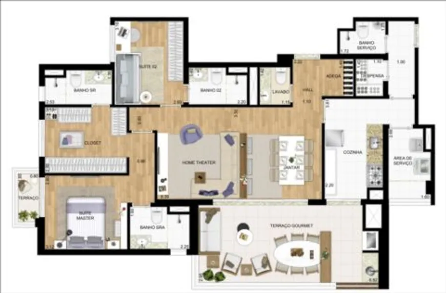 Foto 1 de Apartamento com 3 Quartos à venda, 124m² em Vila Mariana, São Paulo