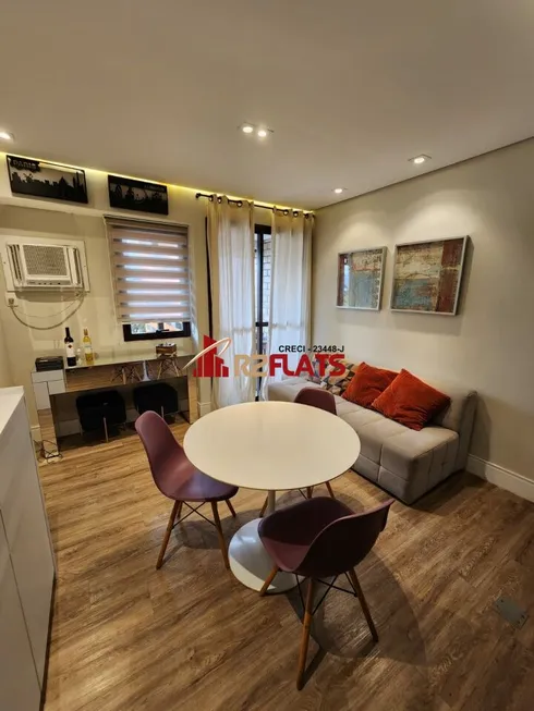 Foto 1 de Flat com 1 Quarto para alugar, 37m² em Moema, São Paulo