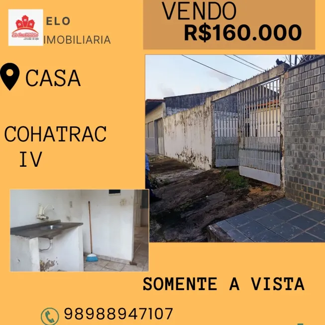 Foto 1 de Casa com 3 Quartos à venda, 200m² em Cohatrac IV, São Luís