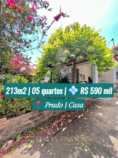 Foto 1 de Casa com 5 Quartos à venda, 218m² em Prado, Recife