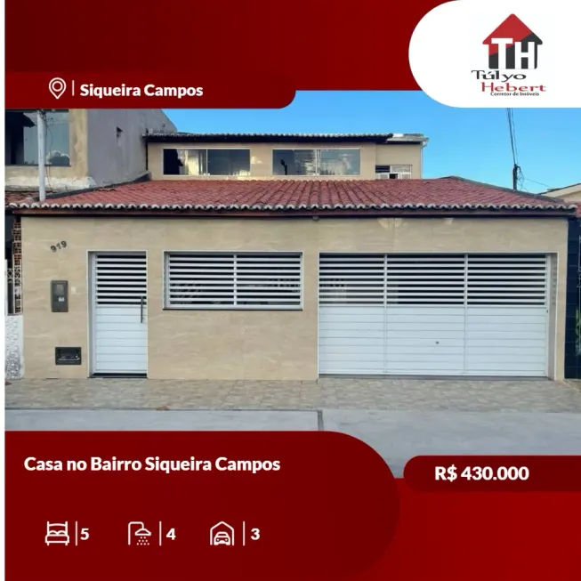 Foto 1 de Casa com 5 Quartos à venda, 166m² em Siqueira Campos, Aracaju