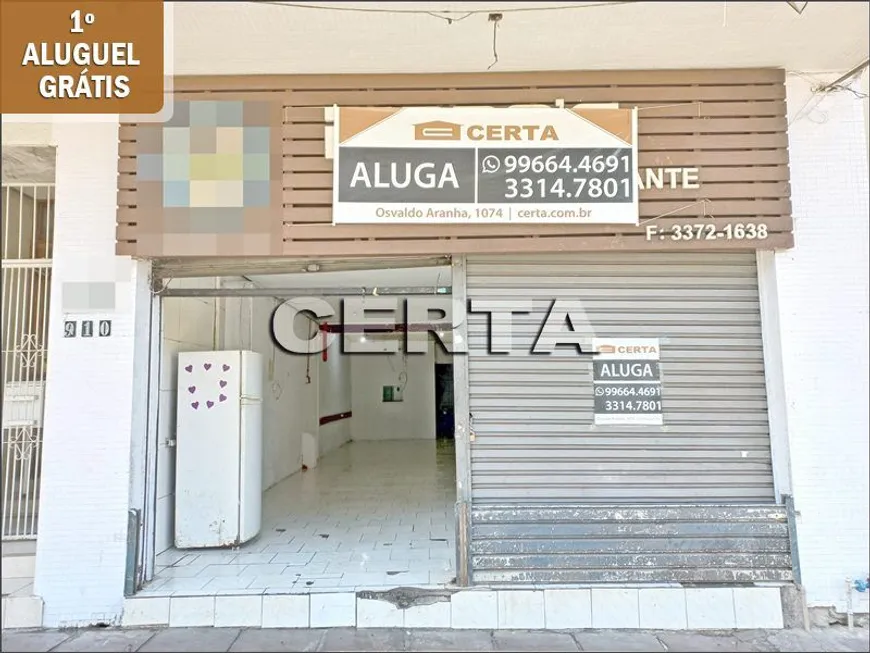 Foto 1 de Ponto Comercial para alugar, 90m² em Rio Branco, Porto Alegre