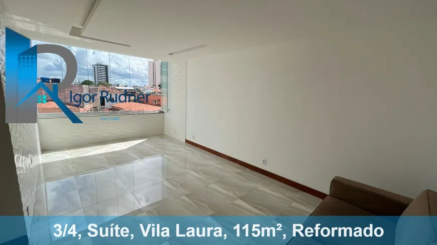 Foto 1 de Apartamento com 3 Quartos à venda, 115m² em Vila Laura, Salvador