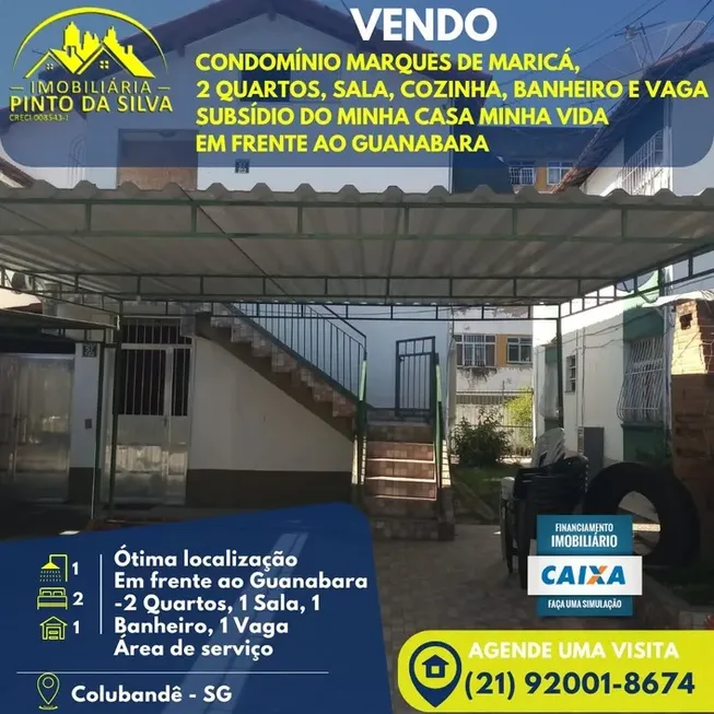Foto 1 de Casa de Condomínio com 2 Quartos à venda, 55m² em Colubandê, São Gonçalo