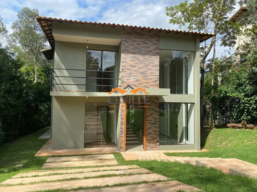 Foto 1 de Casa de Condomínio com 3 Quartos à venda, 160m² em Casa Branca, Brumadinho