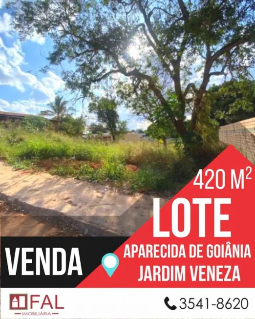 Foto 1 de Lote/Terreno à venda, 360m² em Jardim Veneza, Aparecida de Goiânia