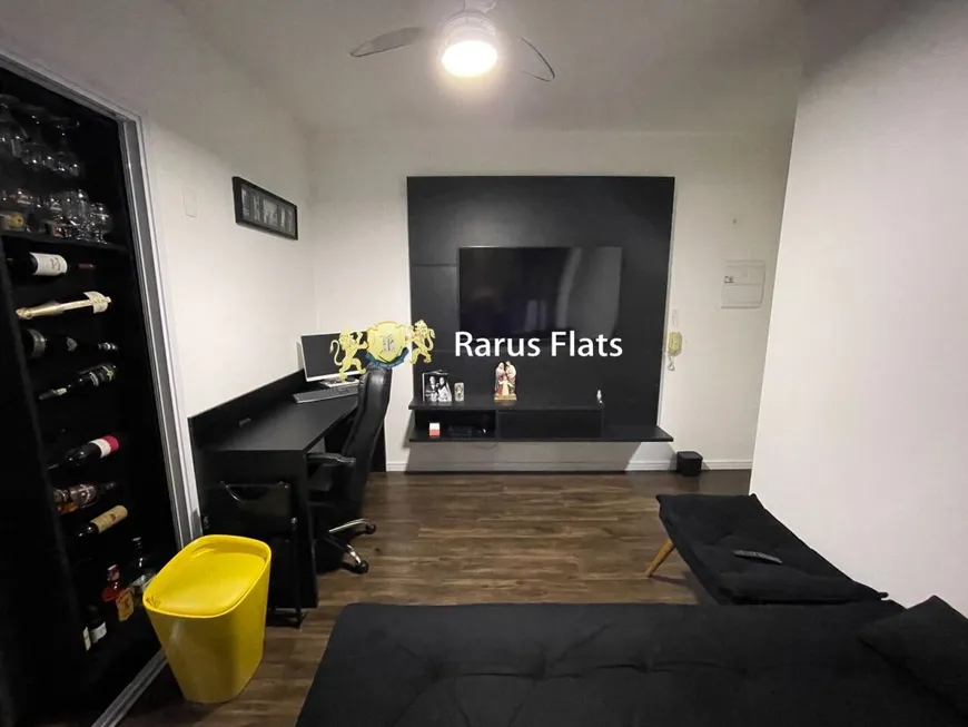 Foto 1 de Flat com 1 Quarto à venda, 43m² em Brooklin, São Paulo