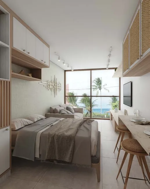 Foto 1 de Apartamento com 1 Quarto à venda, 26m² em Praia dos Carneiros, Tamandare