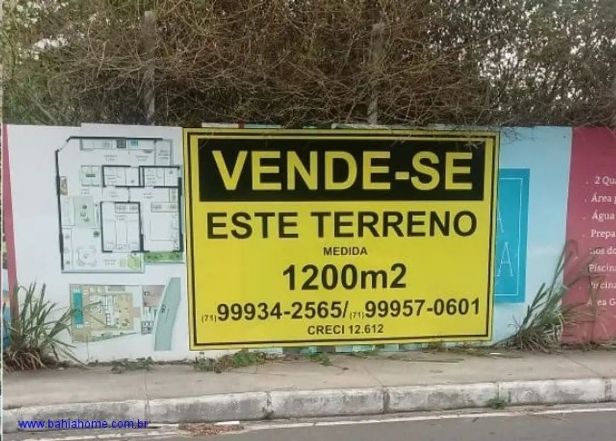 Foto 1 de Lote/Terreno à venda, 1200m² em Armação, Salvador