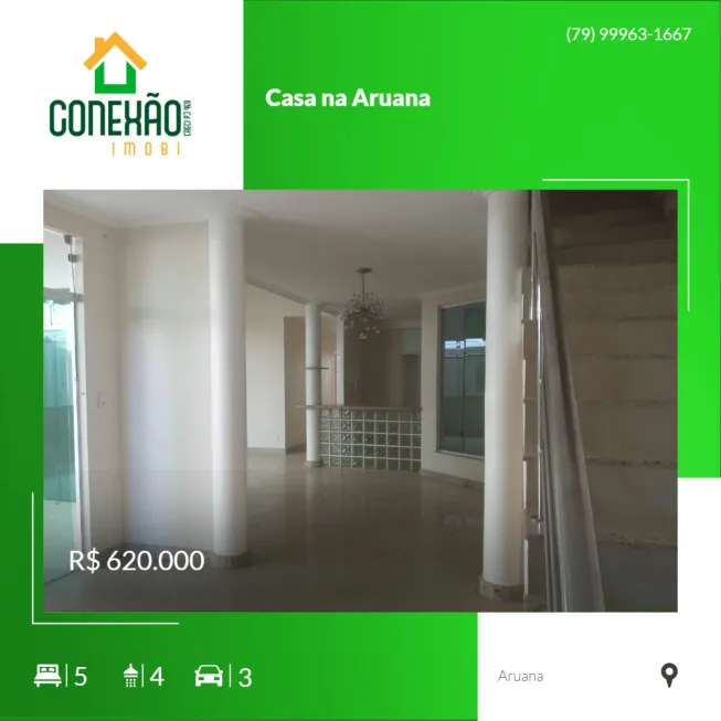 Foto 1 de Casa com 5 Quartos à venda, 250m² em Aruana, Aracaju