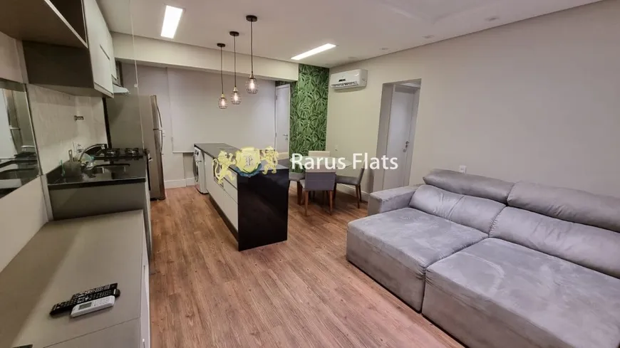 Foto 1 de Flat com 1 Quarto para alugar, 46m² em Moema, São Paulo