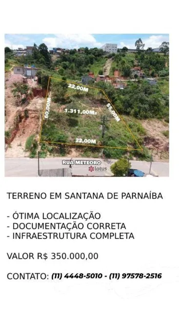 Foto 1 de Lote/Terreno à venda, 1m² em Chácara do Solar II, Santana de Parnaíba