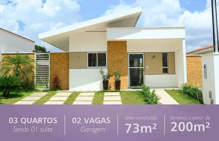 Foto 1 de Casa de Condomínio com 3 Quartos à venda, 73m² em Tarumã Açu, Manaus