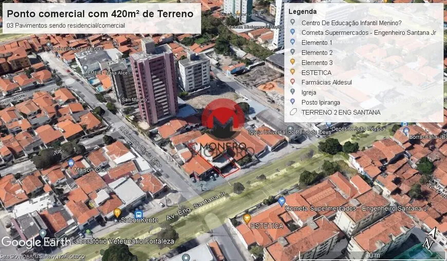 Foto 1 de Ponto Comercial com 7 Quartos à venda, 205m² em Papicu, Fortaleza