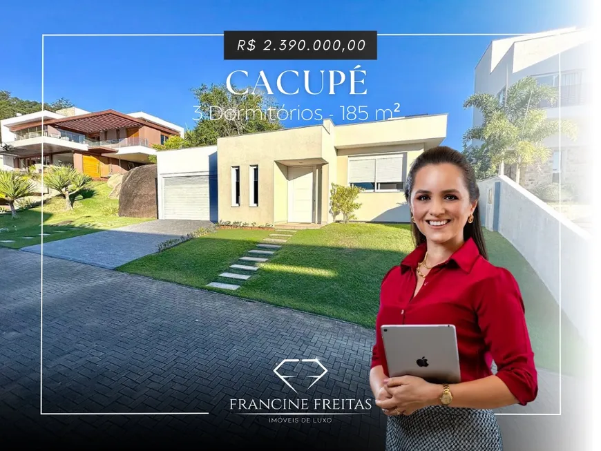 Foto 1 de Casa de Condomínio com 3 Quartos à venda, 185m² em Cacupé, Florianópolis