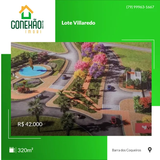 Foto 1 de Lote/Terreno à venda, 320m² em , Barra dos Coqueiros