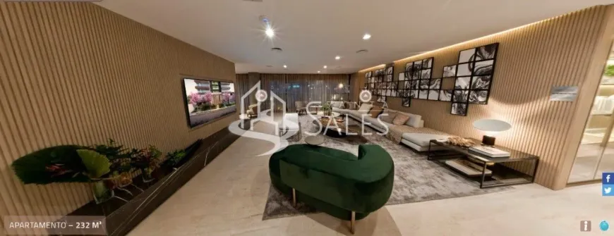 Foto 1 de Apartamento com 4 Quartos à venda, 232m² em Brooklin, São Paulo