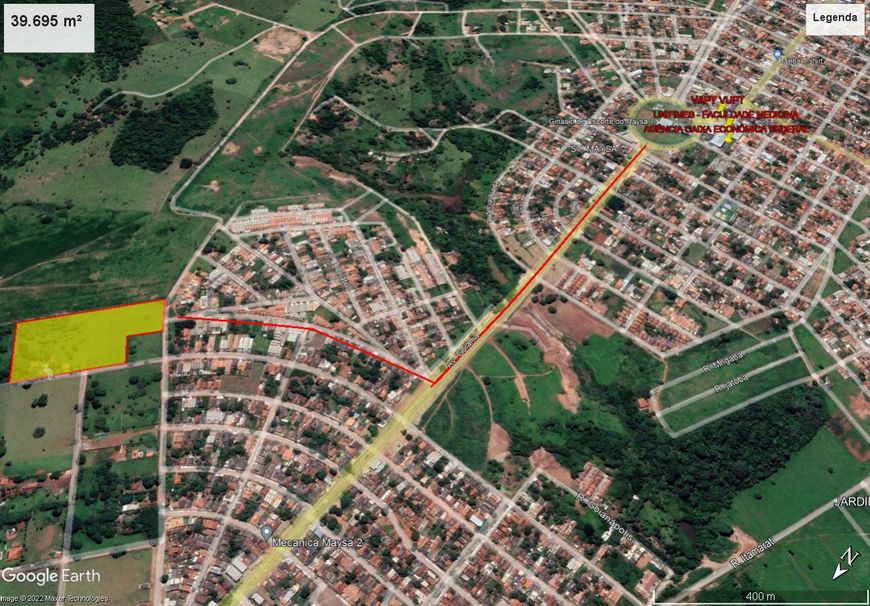 Foto 1 de Lote/Terreno à venda, 39695m² em Sitios de Recreio dos Bandeirantes, Goiânia