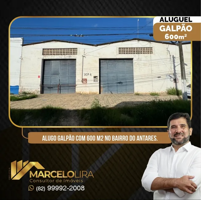 Foto 1 de Galpão/Depósito/Armazém para alugar, 900m² em Antares, Maceió