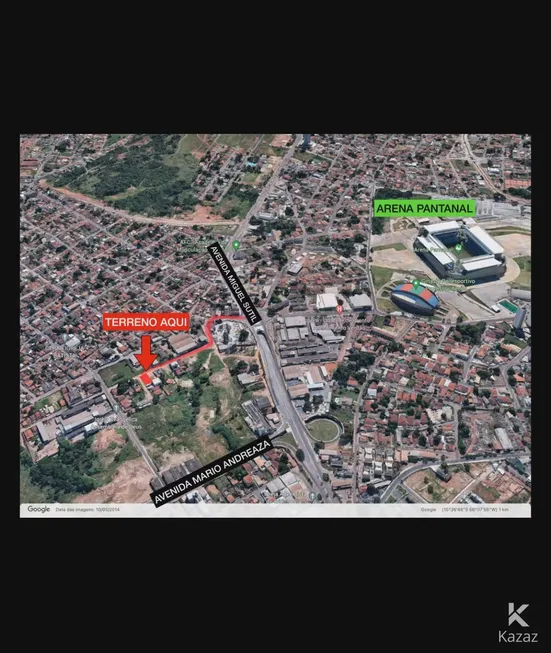 Foto 1 de Lote/Terreno à venda, 450m² em Cidade Alta, Cuiabá