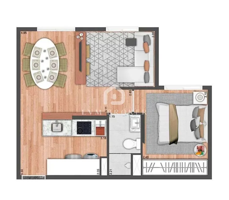 Foto 1 de Apartamento com 2 Quartos à venda, 34m² em Vila Mira, São Paulo