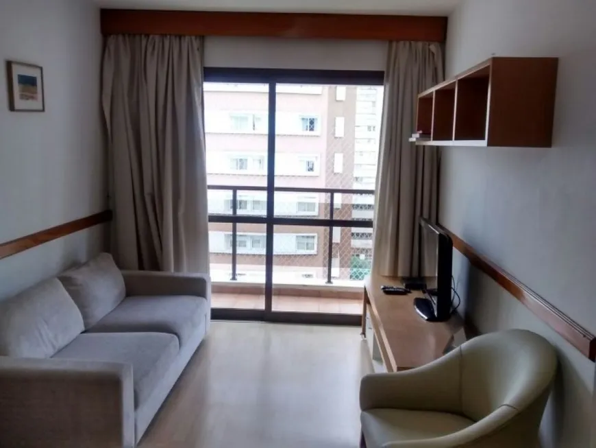 Foto 1 de Flat com 1 Quarto para alugar, 40m² em Jardins, São Paulo