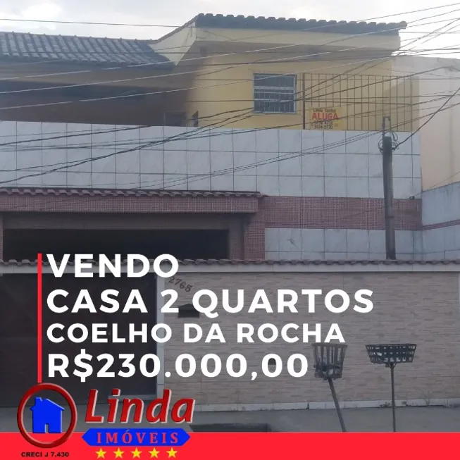 Foto 1 de Casa com 2 Quartos à venda, 189m² em Coelho da Rocha, São João de Meriti