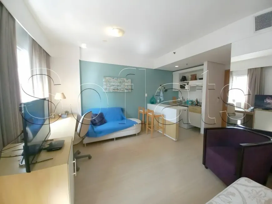 Foto 1 de Flat com 1 Quarto para alugar, 28m² em Alphaville, Barueri