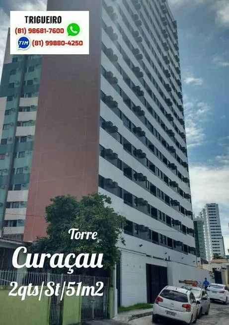 Foto 1 de Apartamento com 2 Quartos para alugar, 51m² em Madalena, Recife