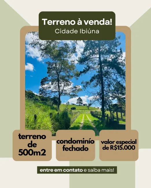 Foto 1 de Lote/Terreno à venda, 500m² em Verava, Ibiúna