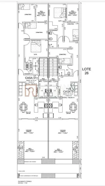 Foto 1 de Casa com 3 Quartos à venda, 125m² em São José, Franca