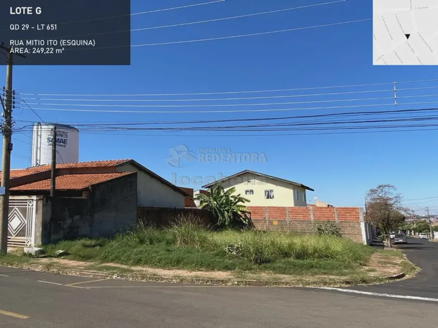 Foto 1 de Lote/Terreno à venda, 249m² em Parque das Aroeiras II, São José do Rio Preto