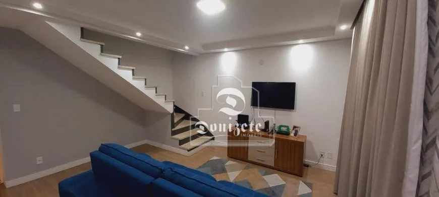 Foto 1 de Sobrado com 3 Quartos à venda, 175m² em Vila Homero Thon, Santo André