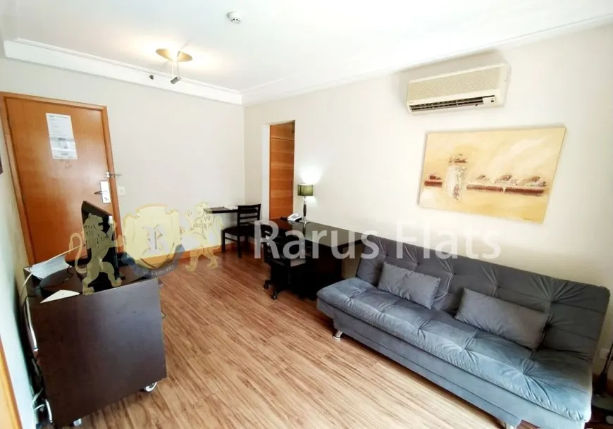 Foto 1 de Flat com 1 Quarto para alugar, 45m² em Moema, São Paulo