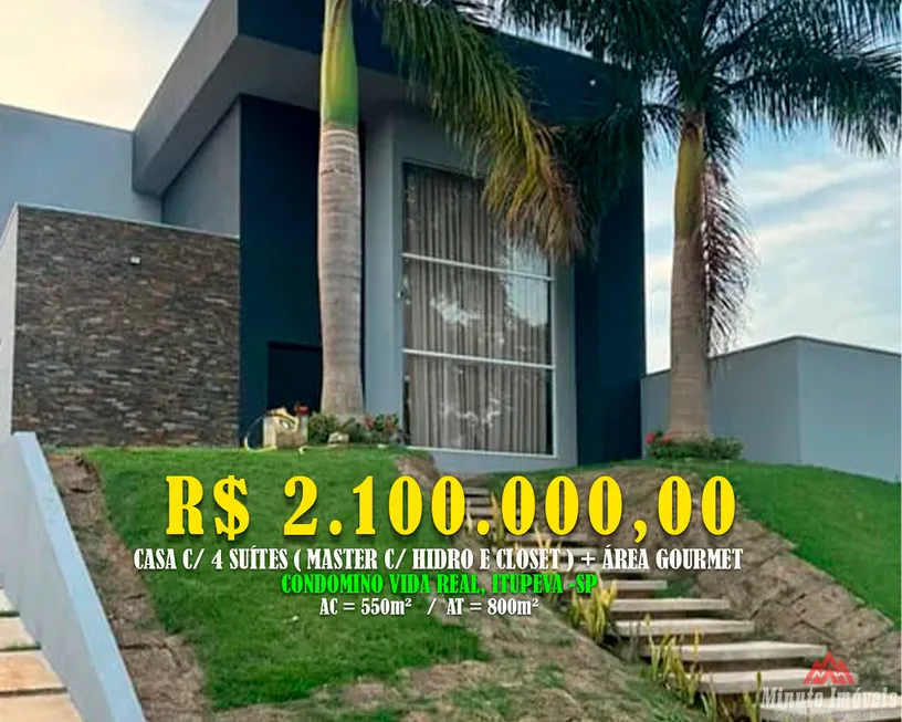 Foto 1 de Apartamento com 4 Quartos à venda, 550m² em SANTA ELIZA, Itupeva