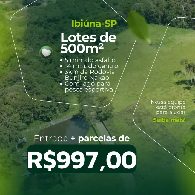 Foto 1 de Lote/Terreno à venda, 500m² em Morro Grande, Ibiúna