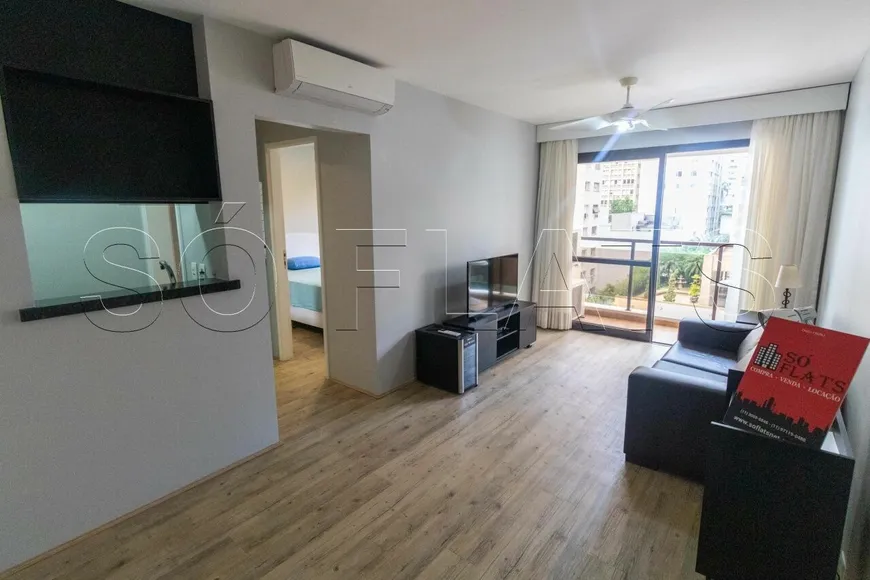 Foto 1 de Flat com 1 Quarto para alugar, 42m² em Cerqueira César, São Paulo