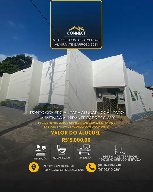 Foto 1 de Ponto Comercial para alugar, 640m² em Souza, Belém