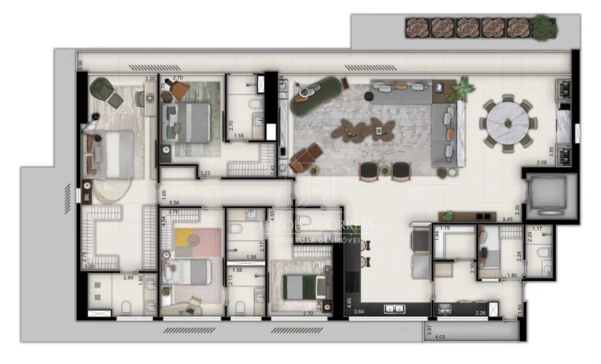 Foto 1 de Apartamento com 4 Quartos à venda, 229m² em Petrópolis, Natal