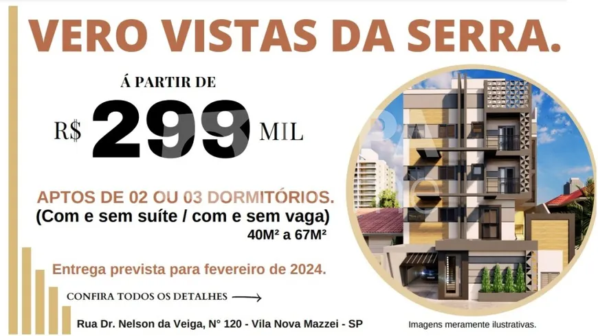 Foto 1 de Apartamento com 2 Quartos à venda, 43m² em Vila Nova Mazzei, São Paulo