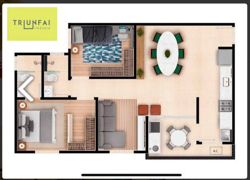 Foto 1 de Apartamento com 2 Quartos à venda, 70m² em Jardim America, Sorocaba