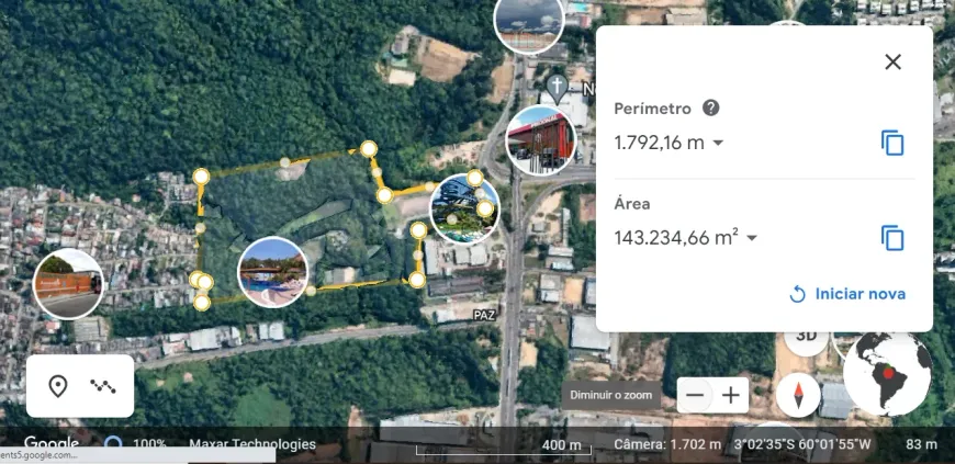 Foto 1 de Lote/Terreno à venda, 142000m² em Flores, Manaus