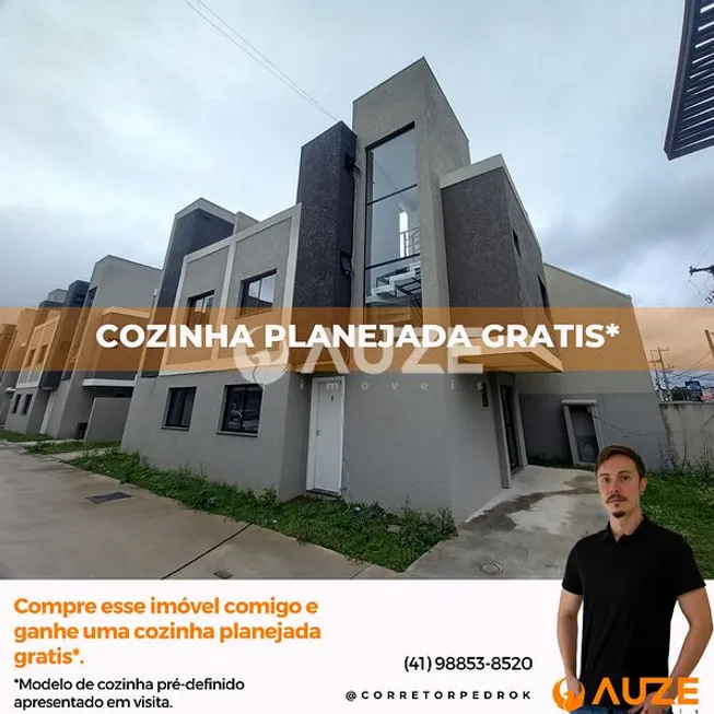Foto 1 de Sobrado com 3 Quartos à venda, 105m² em Uberaba, Curitiba