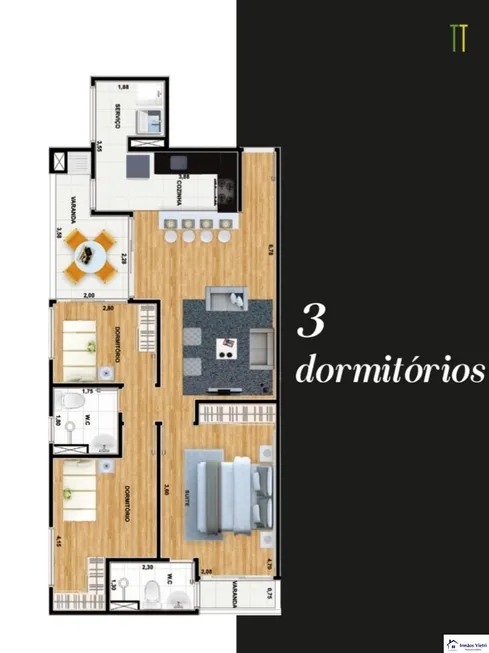 Foto 1 de Apartamento com 3 Quartos à venda, 86m² em Itu Novo Centro, Itu